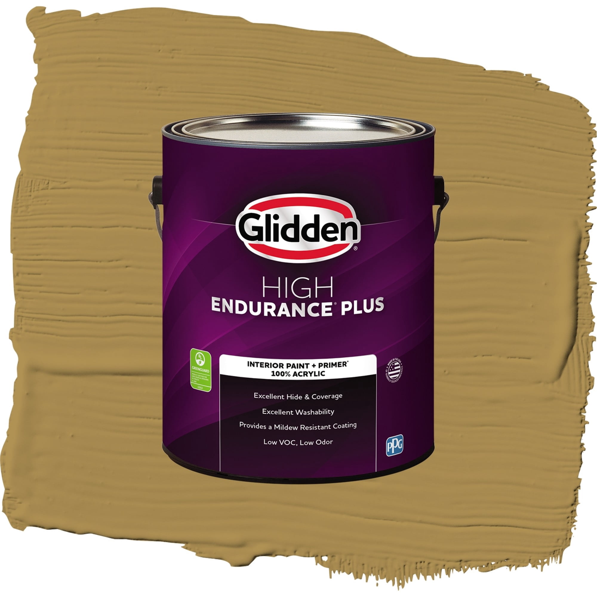 Glidden HEP Graceful Gazelle / Brown, Flat Interior Paint with Primer, 1 Gallon