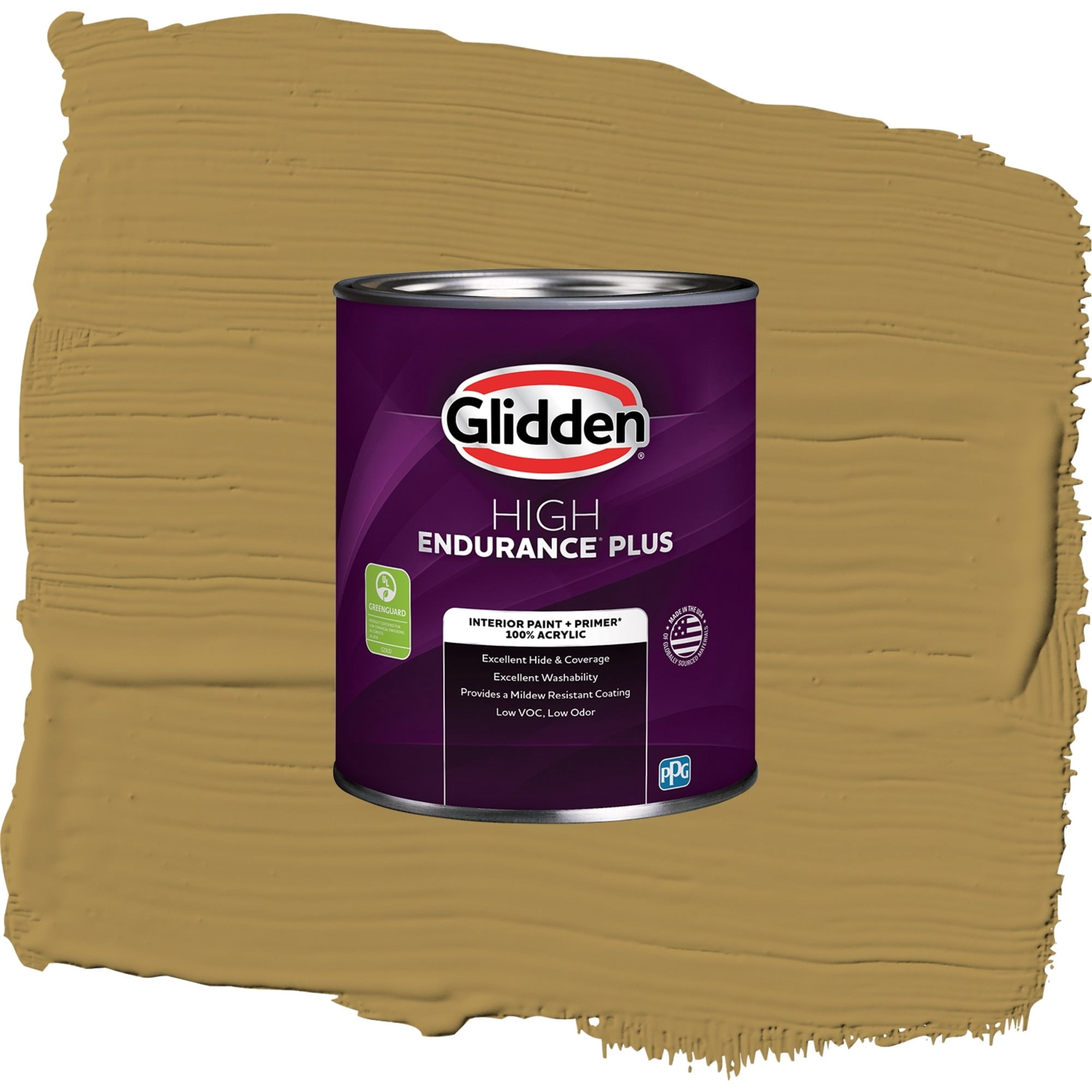 Glidden High Endurance Plus Graceful Gazelle Semi Gloss Interior Paint and Primer, 1 Quart
