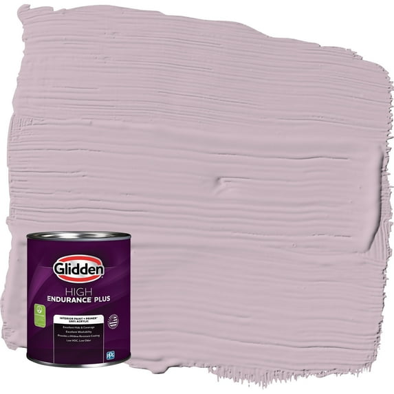Glidden HEP High Society / Purple Flat Interior Paint with Primer, 1 Quart