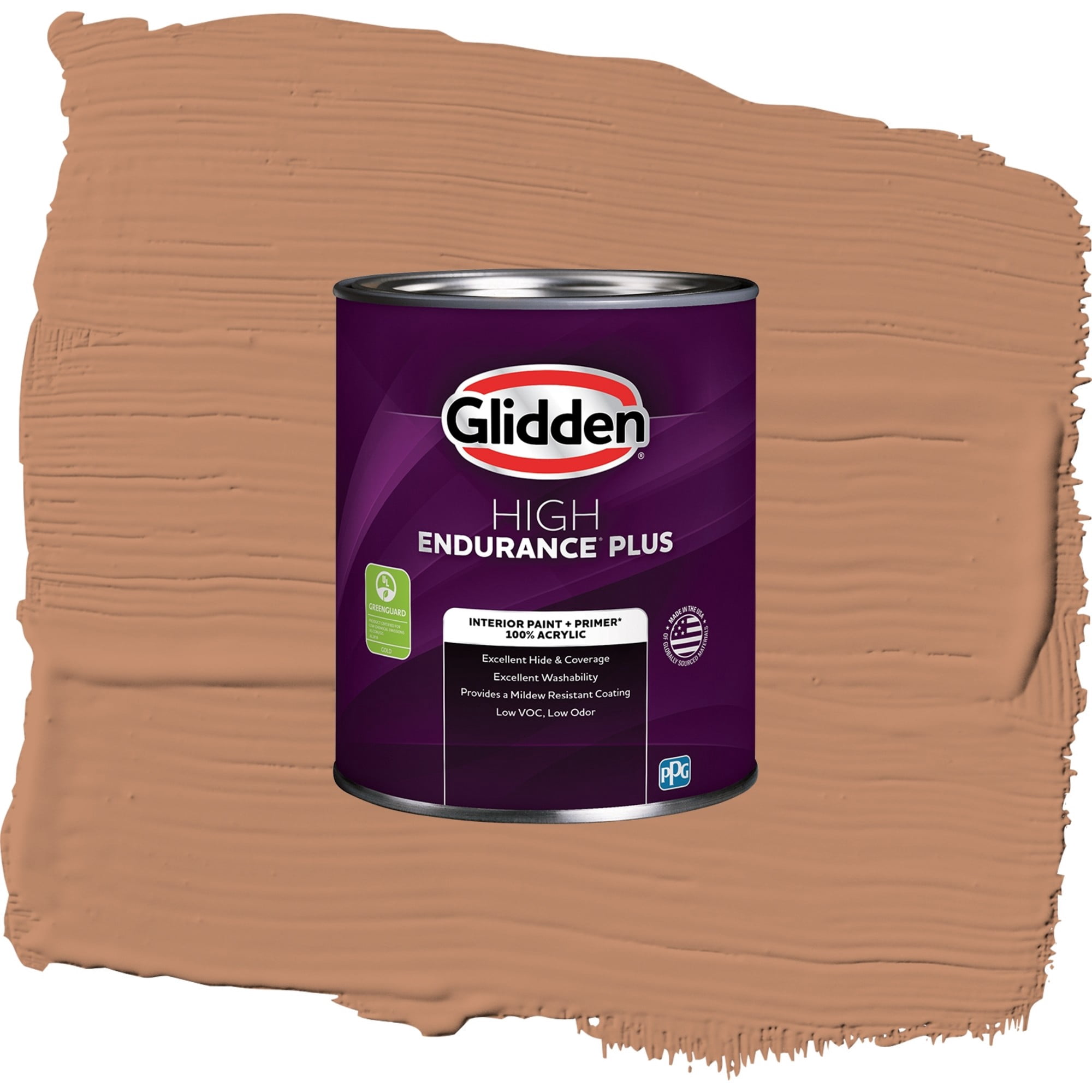 Glidden HEP Honey Graham / Orange, Semi-Gloss Interior Paint with Primer, 1 Quart