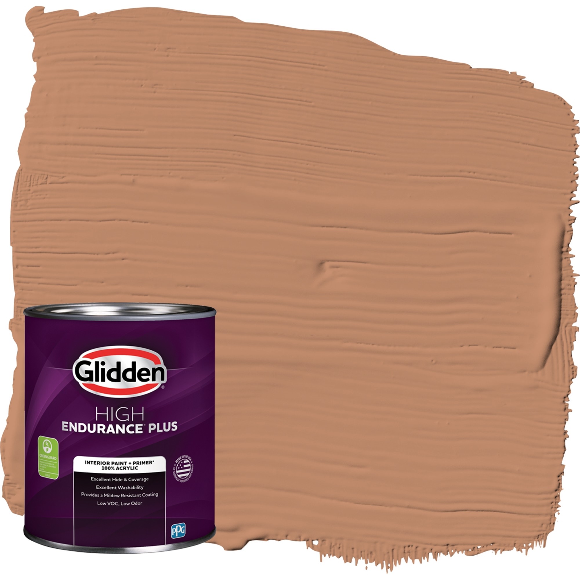 Glidden HEP Interior Paint & Primer Honey Graham / Orange, Semi Gloss