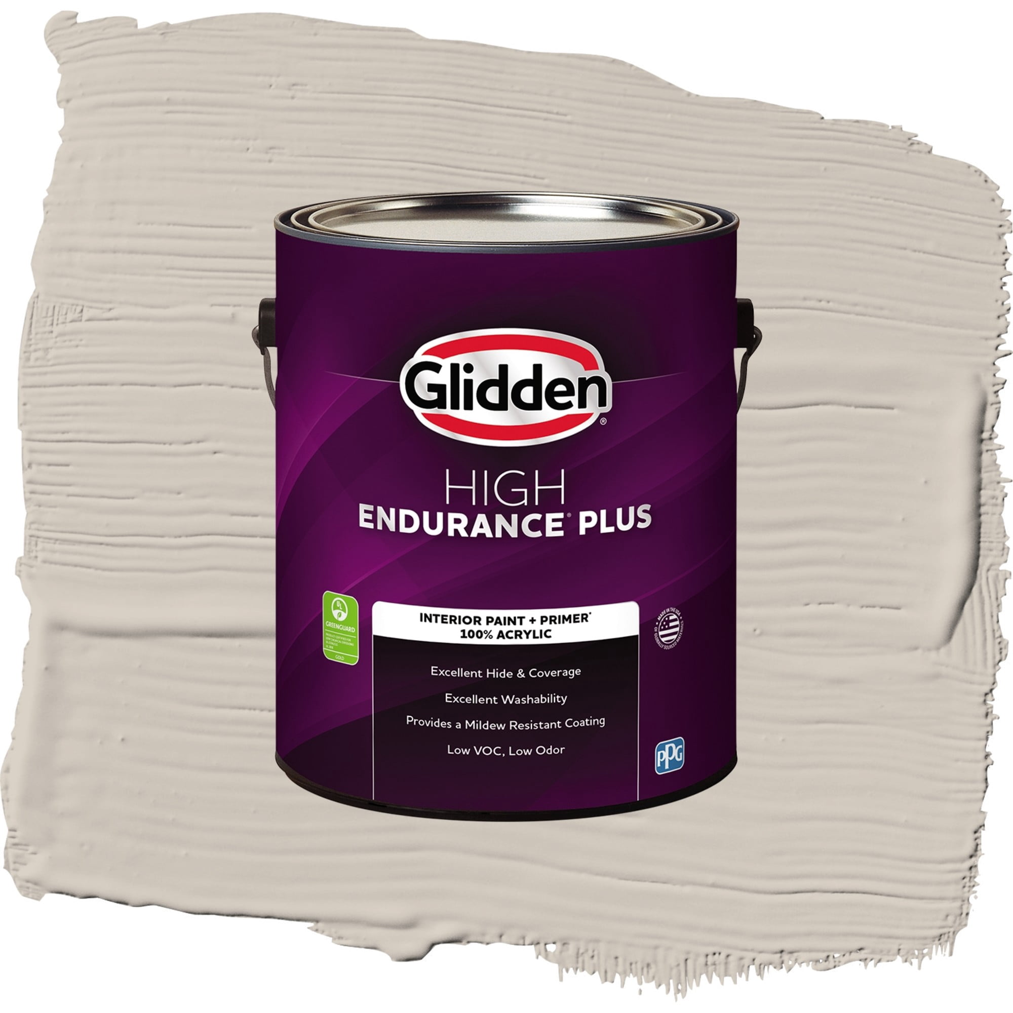 Glidden HEP Intuitive / Beige, Flat Interior Paint with Primer, 1 Gallon