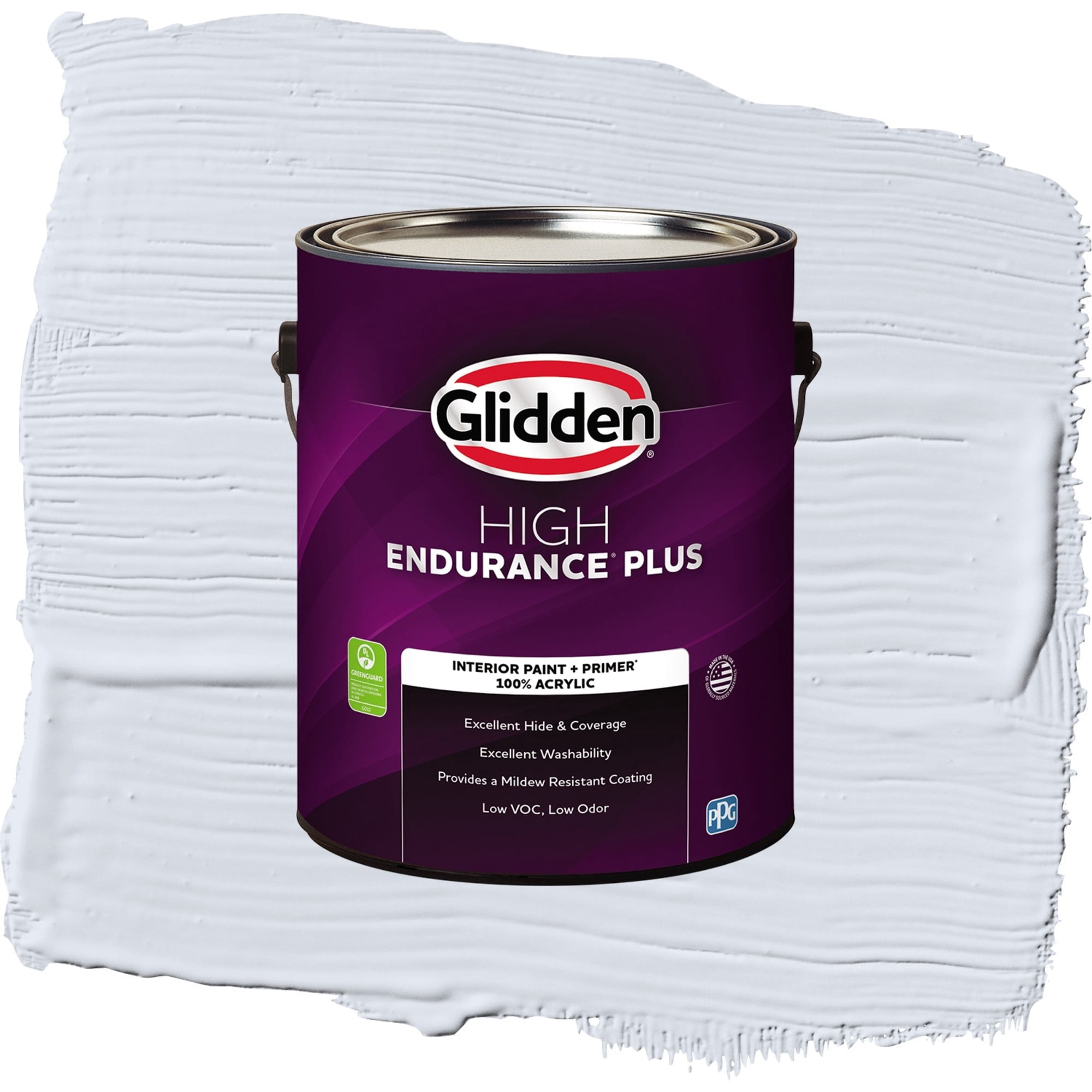 Glidden HEP Irradiant Iris / Purple, Flat Interior Paint with Primer, 1 Gallon