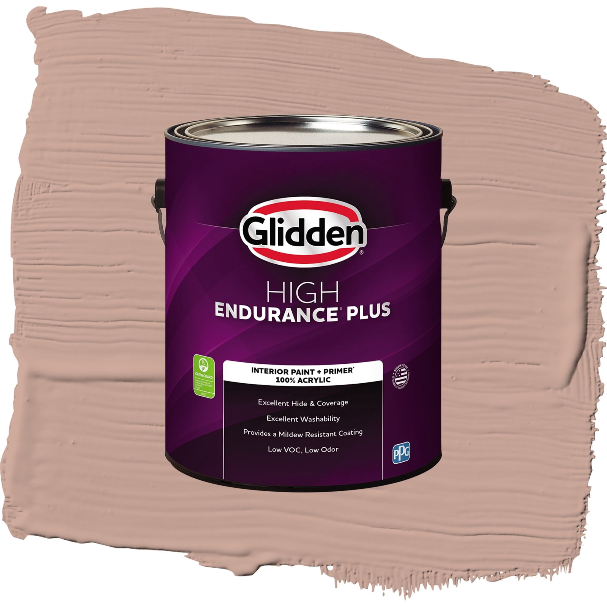 Glidden HEP Just Rosey / Orange, Eggshell Interior Paint with Primer, 1 Gallon