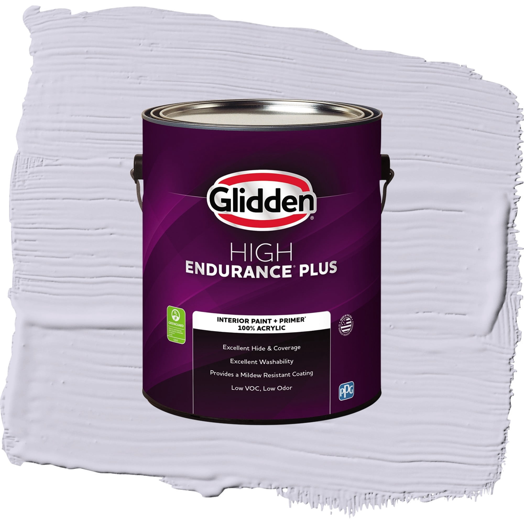 Glidden HEP Lavender Haze / Purple, Semi-Gloss Interior Paint with Primer, 1 Gallon