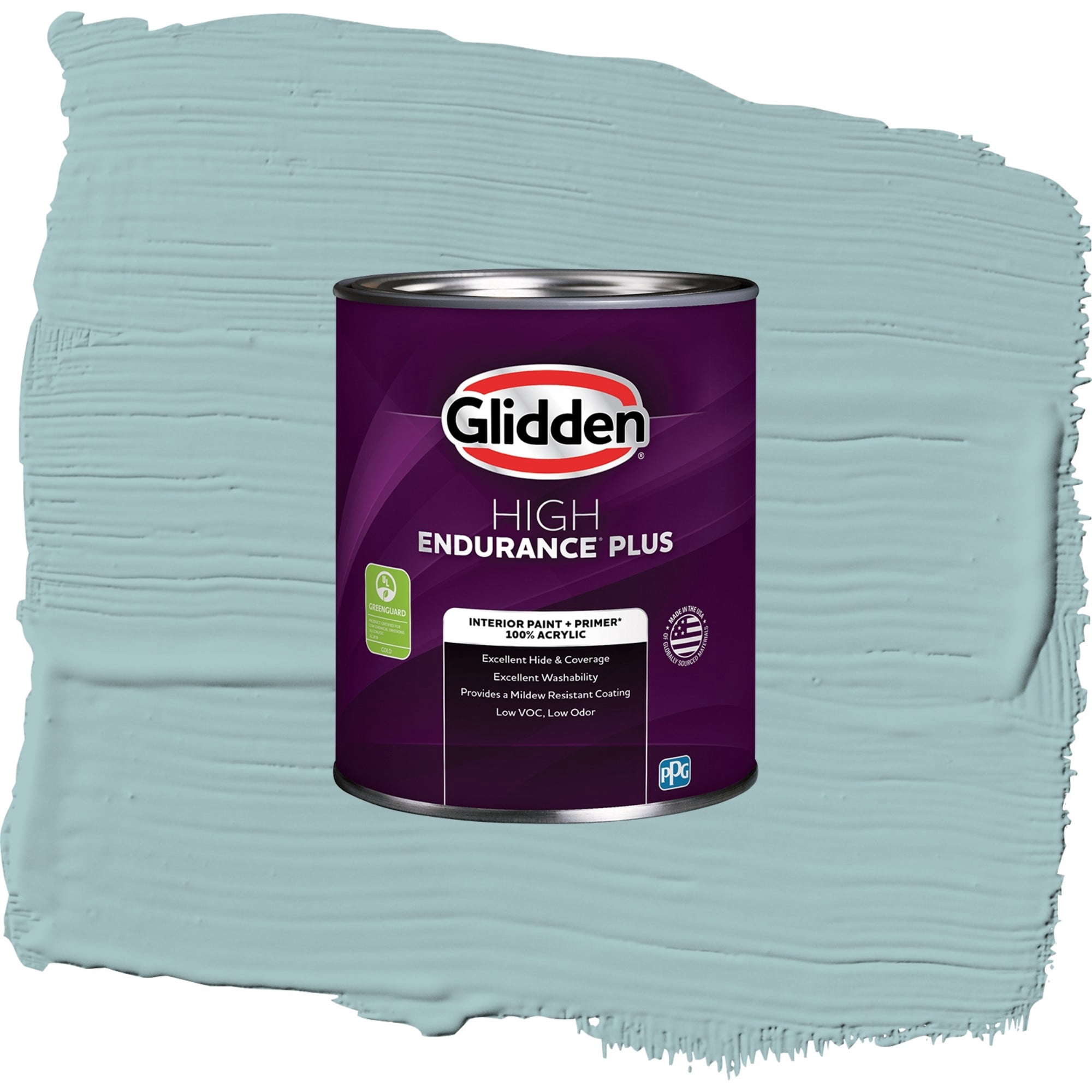 Glidden HEP Lazy River / Blue, Semi-Gloss Interior Paint with Primer, 1 Quart