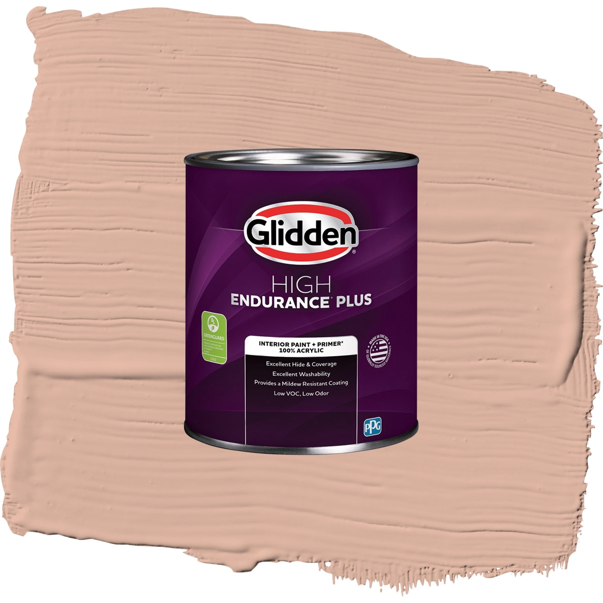 Glidden HEP Lazy Summer / Orange, Semi-Gloss Interior Paint with Primer, 1 Quart