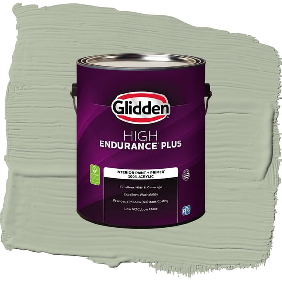 Glidden HEP Light Sage / Green, Semi-Gloss Interior Paint with Primer, 1 Gallon