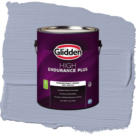 Glidden HEP Lilac Time / Purple, Semi-Gloss Interior Paint with Primer, 1 Gallon
