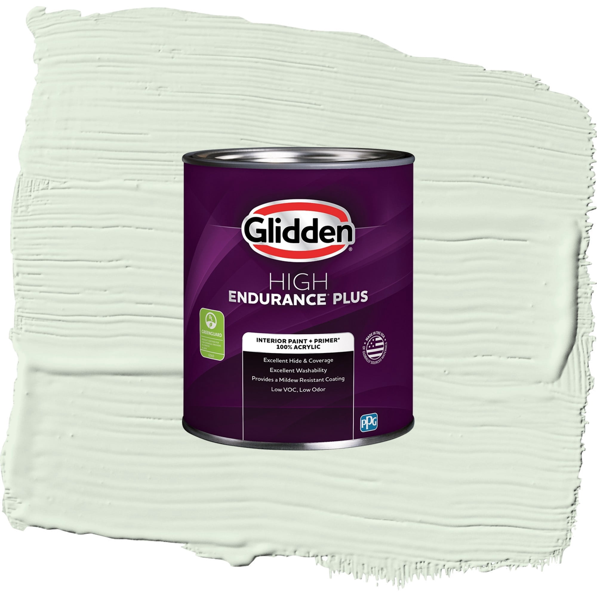 Glidden HEP Lime Daiquiri / Green, Semi-Gloss Interior Paint with Primer, 1 Quart