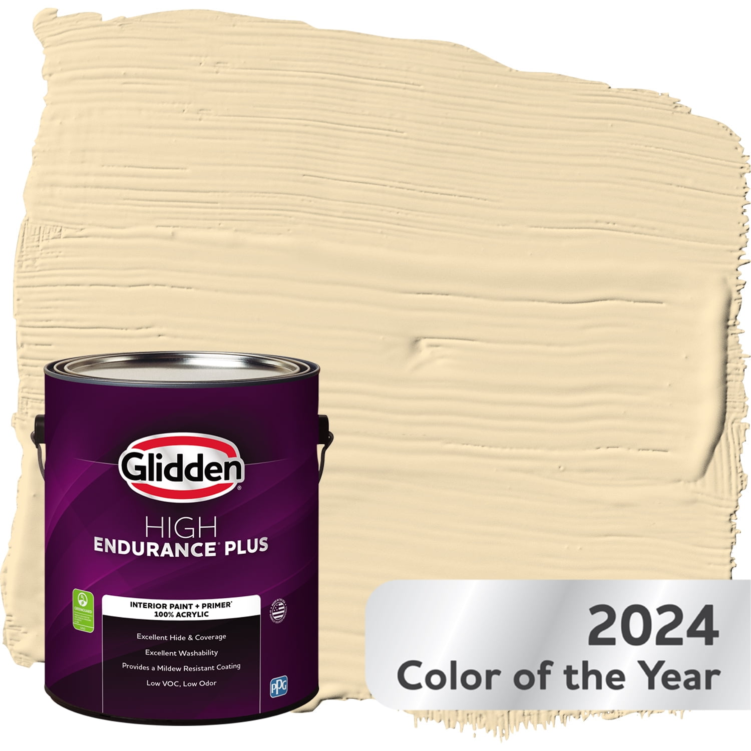 Glidden HEP Interior Paint + Primer Limitless / Yellow, Eggshell, 1