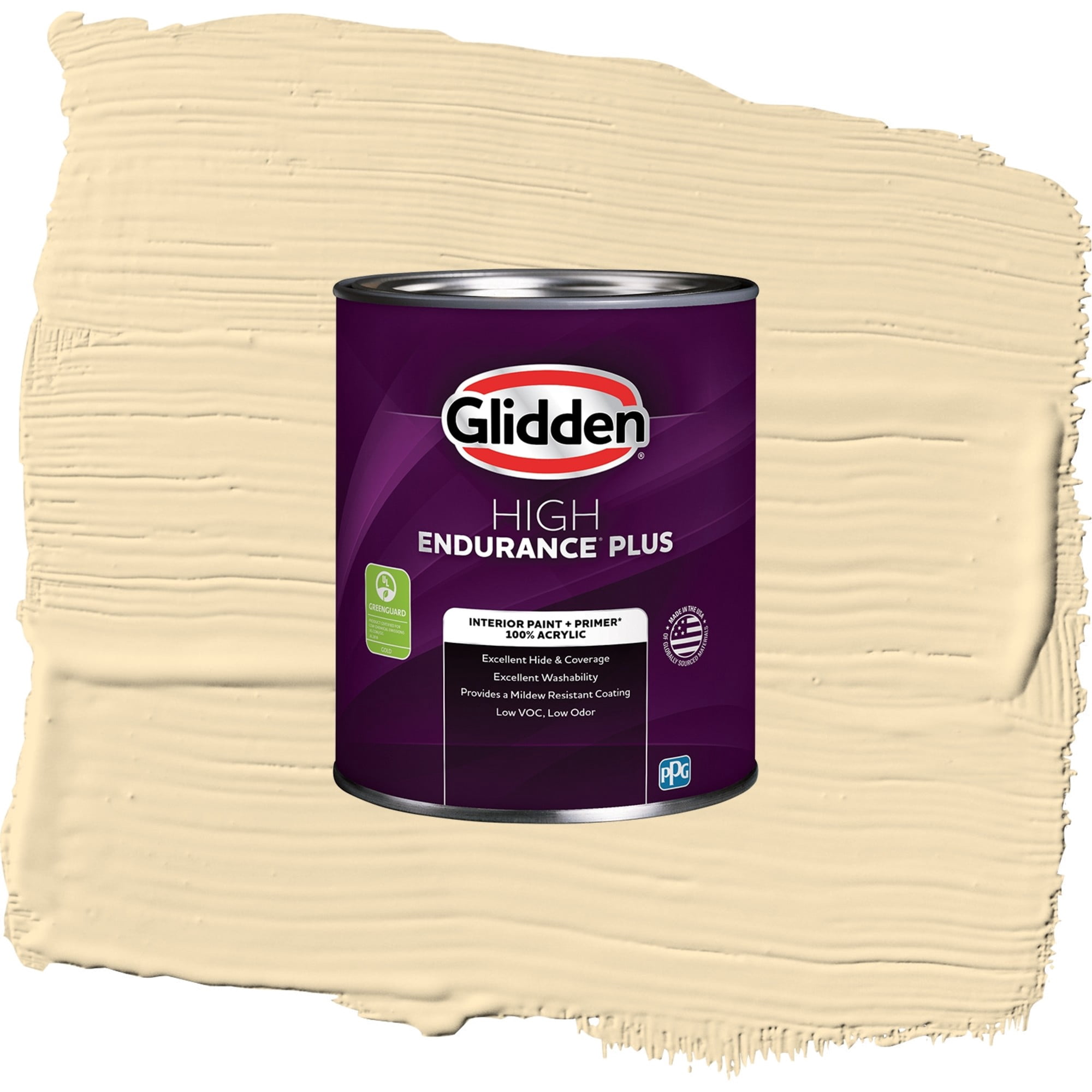 Glidden HEP Limitless / Yellow, Flat Interior Paint with Primer, 1 Quart
