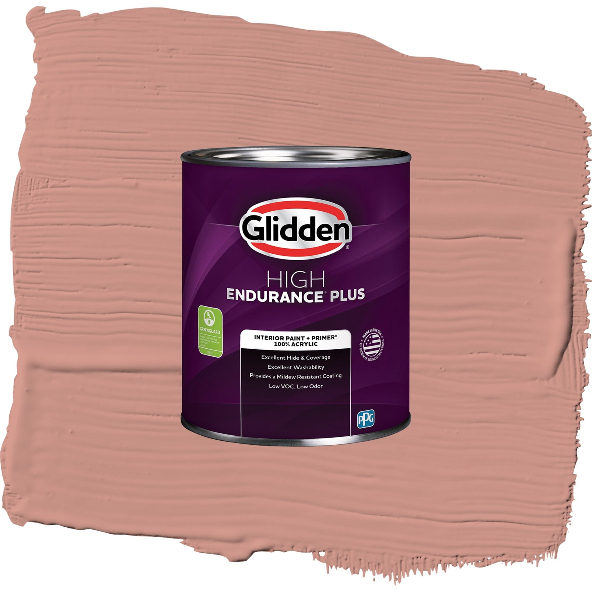 Glidden HEP Long Weekend / Orange, Flat Interior Paint with Primer, 1 Quart