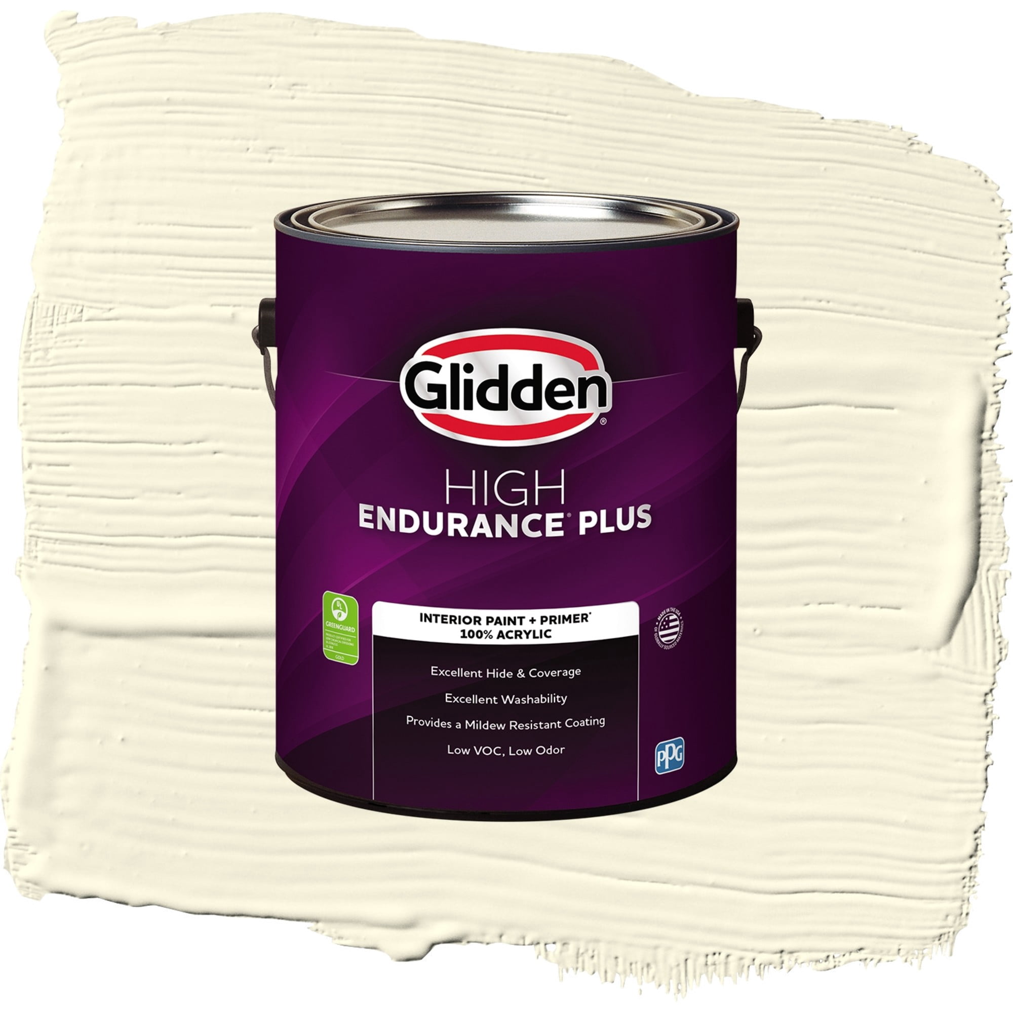 Glidden HEP Lotus Flower / Yellow, Flat Interior Paint with Primer, 1 Gallon