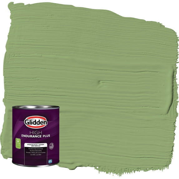 Glidden HEP Luscious Lime / Green Eggshell Interior Paint with Primer, 1 Quart