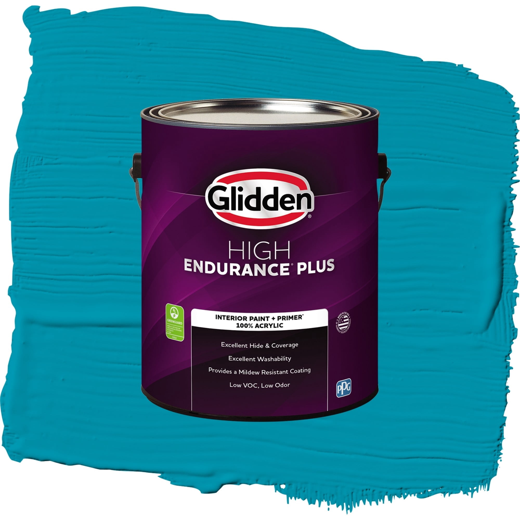 Glidden HEP Mediterranean Blue / Blue, Eggshell Interior Paint with Primer, 1 Gallon