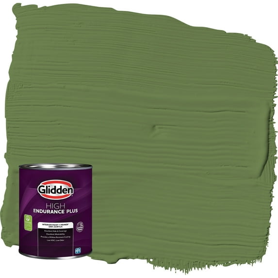 Glidden HEP Mint Leaves / Green Eggshell Interior Paint with Primer, 1 Quart
