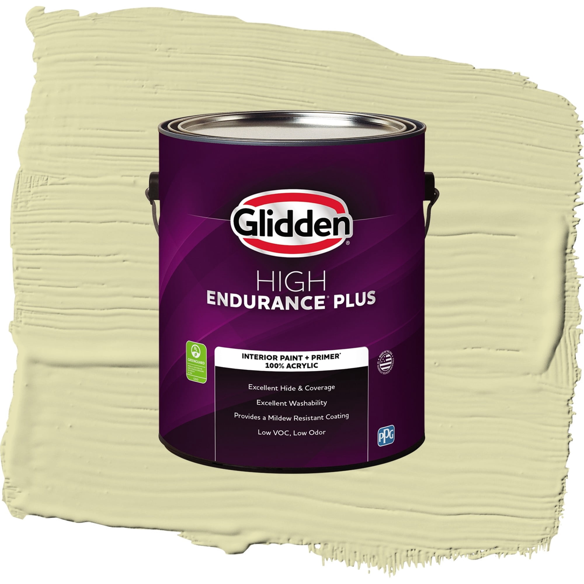 Glidden HEP Misty Moor / Green, Semi-Gloss Interior Paint with Primer, 1 Gallon