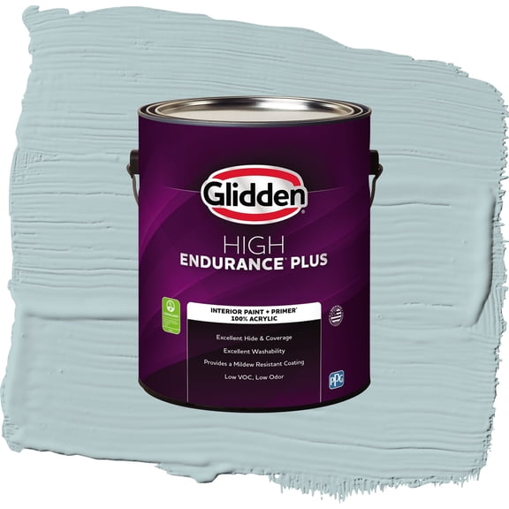 Glidden HEP Misty Surf / Blue, Semi-Gloss Interior Paint with Primer, 1 Gallon