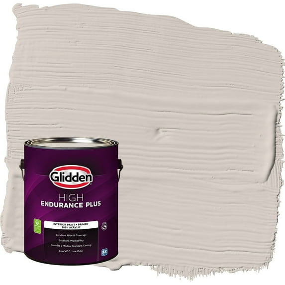 Glidden HEP My Alibi / Beige Flat Interior Paint with Primer, 1 Gallon