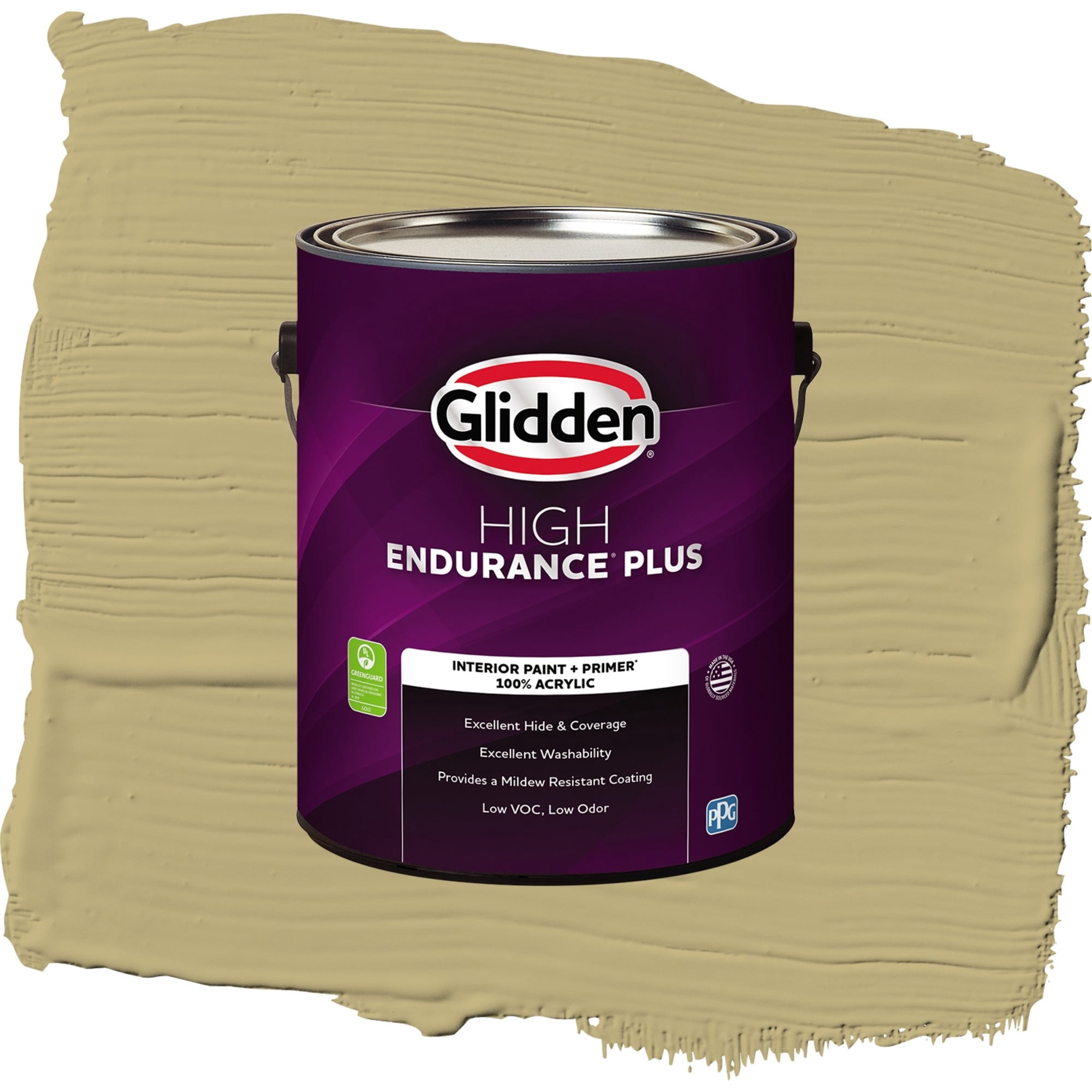 Glidden HEP Nettle / Green, Eggshell Interior Paint with Primer, 1 Gallon