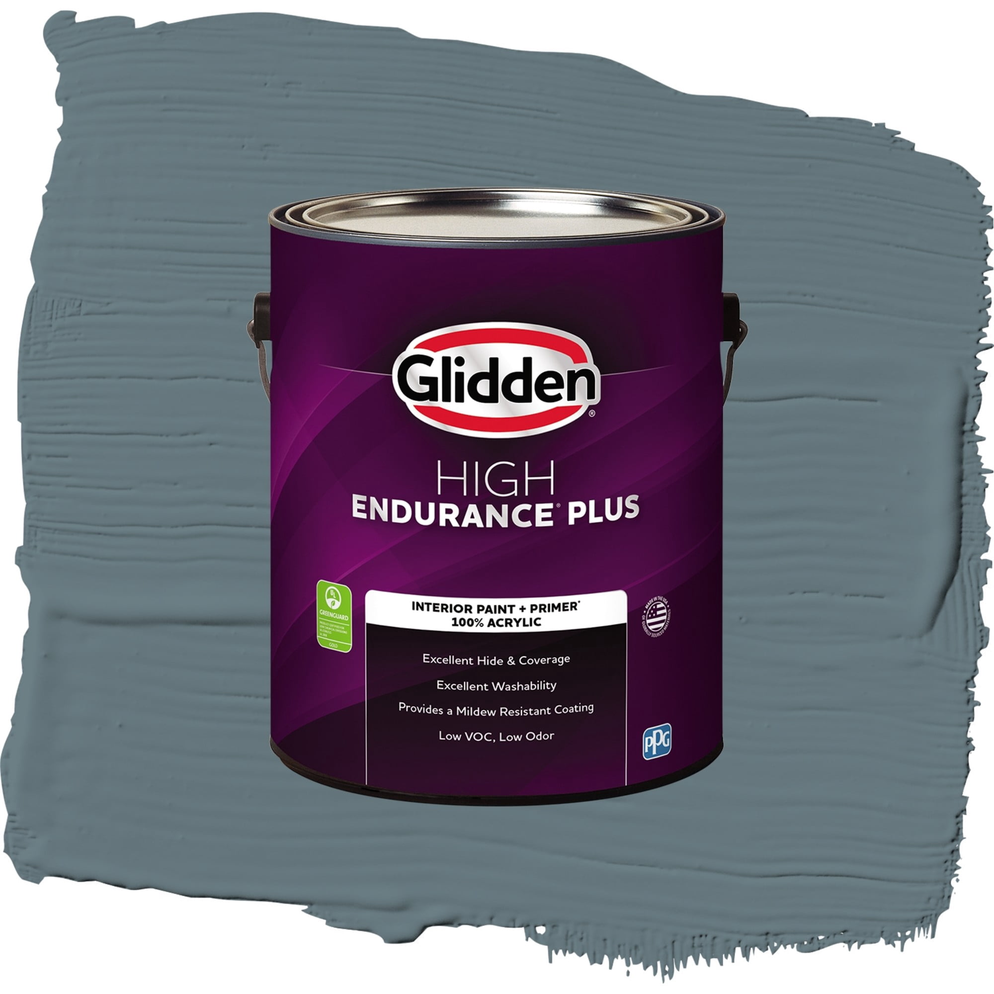 Glidden HEP Night Rendezvous / Blue, Flat Interior Paint with Primer, 1 Gallon