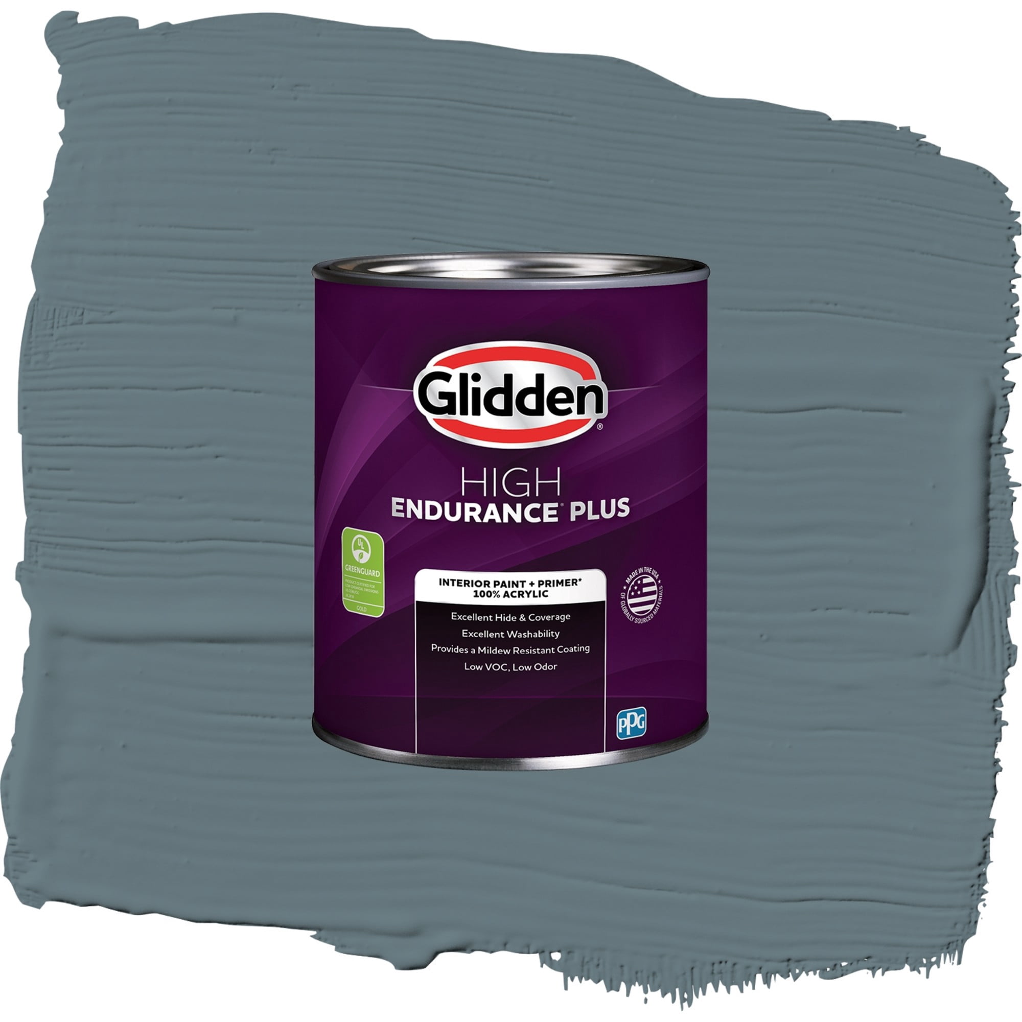 Glidden HEP Night Rendezvous / Blue, Flat Interior Paint with Primer, 1 Quart