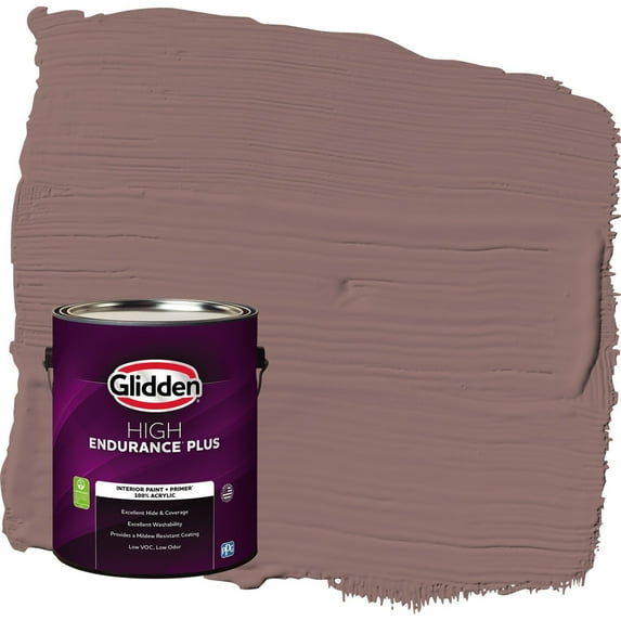 Glidden HEP Oakwood Brown / Red Semi-Gloss Interior Paint with Primer, 1 Gallon