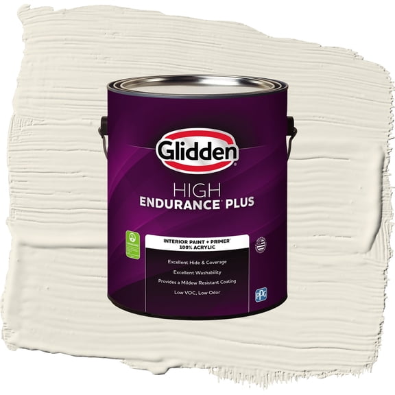 Glidden HEP Oatmeal / Gray, Semi-Gloss Interior Paint with Primer, 1 Gallon