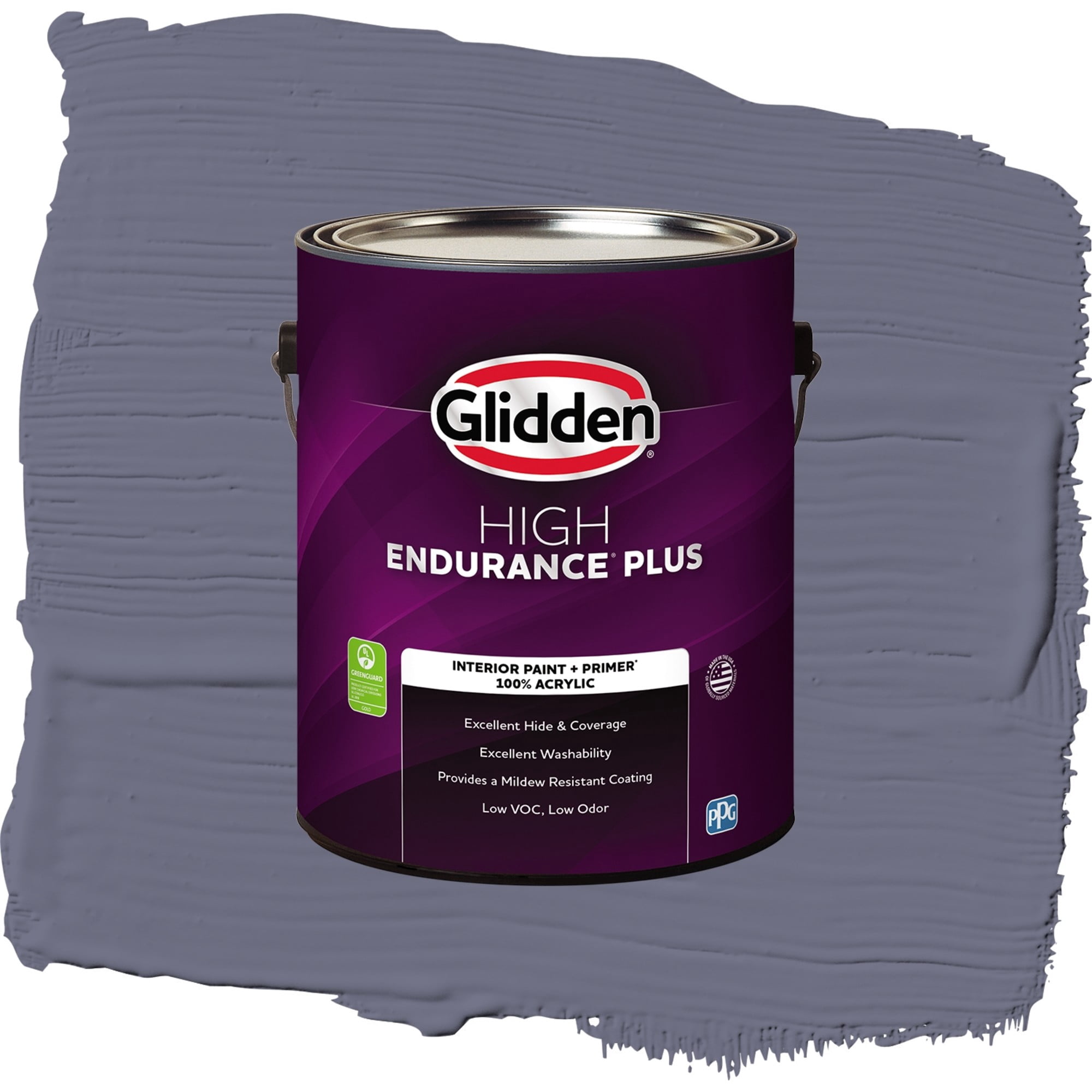 Glidden HEP Old Mill Blue / Purple, Eggshell Interior Paint with Primer, 1 Gallon