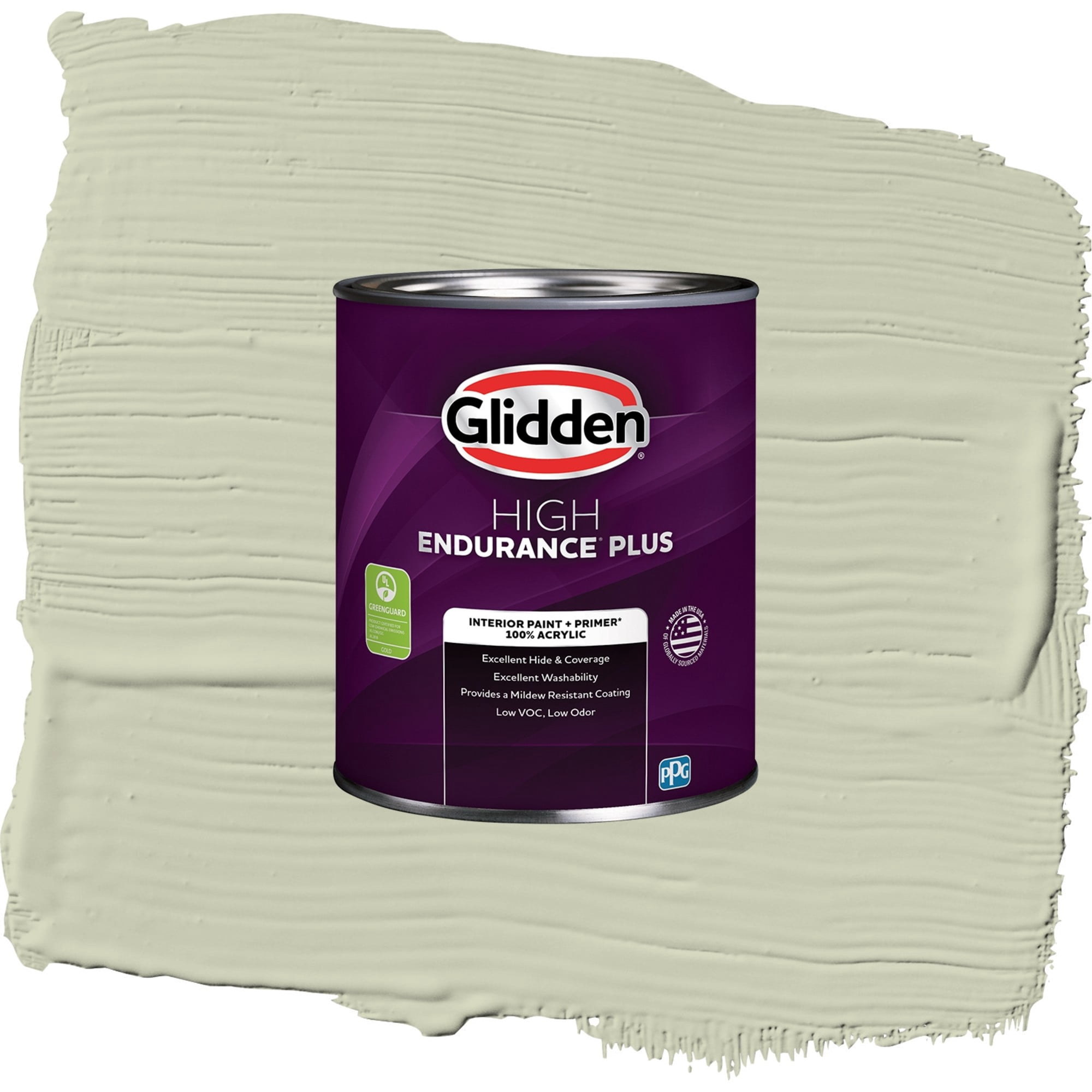 Glidden HEP Only Olive / Green, Semi-Gloss Interior Paint with Primer, 1 Quart