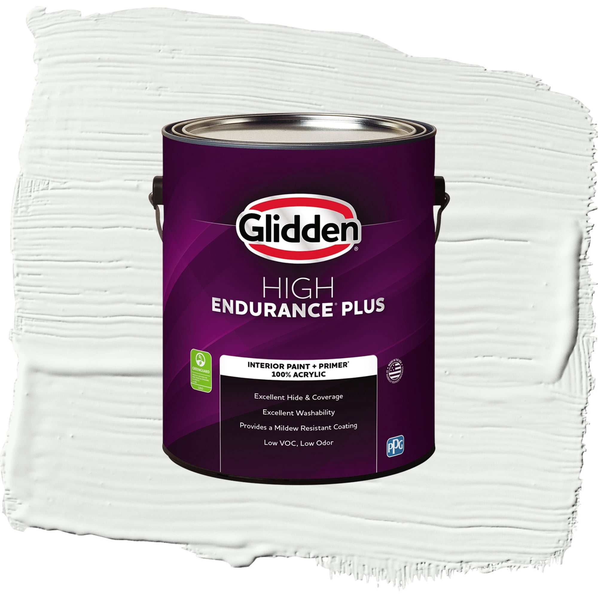 Glidden High Endurance Plus Pacific Pearl Semi Gloss Interior Paint and Primer, 1 Gallon