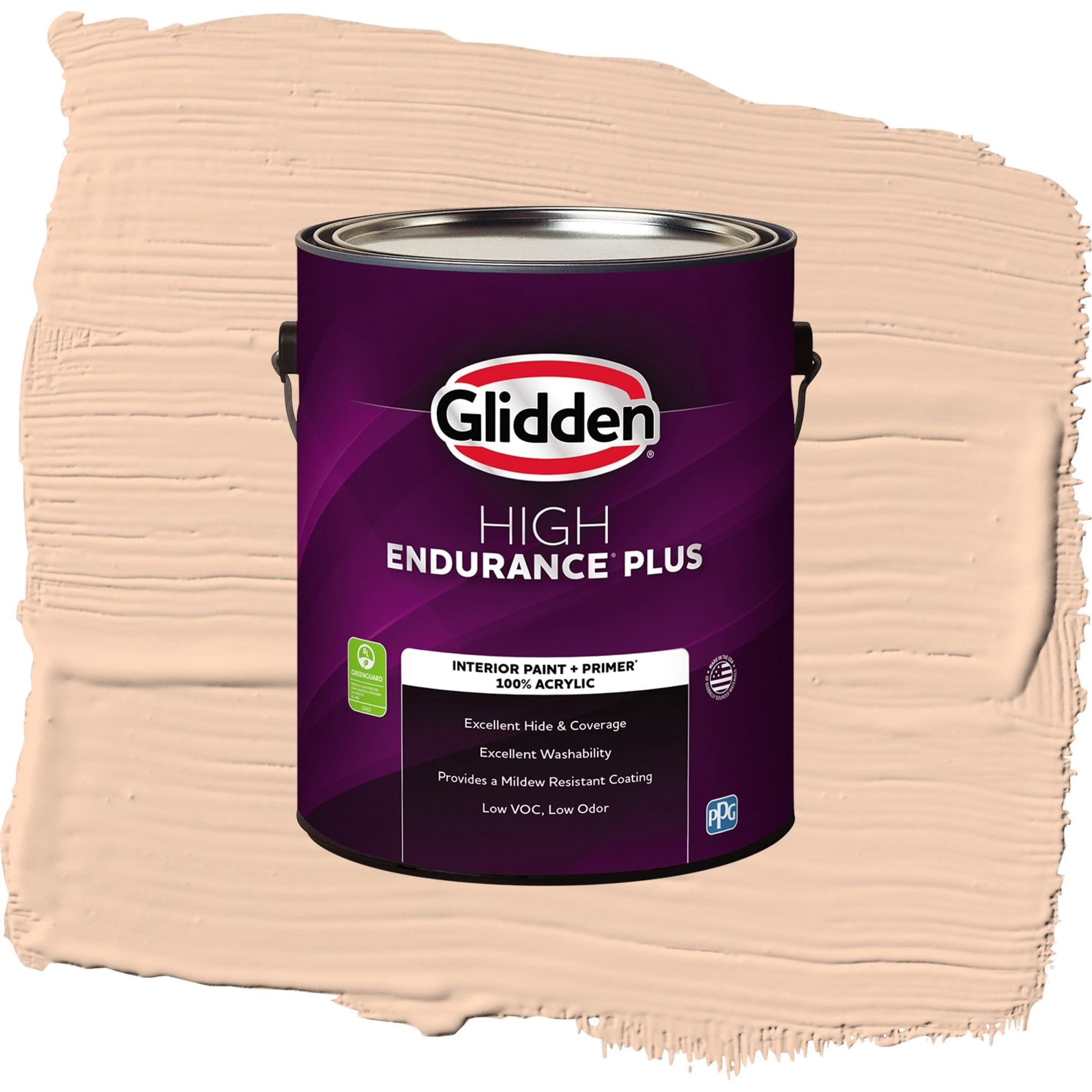 Glidden HEP Peach Darling / Orange, Eggshell Interior Paint with Primer, 1 Gallon