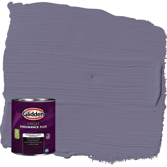 Glidden HEP Plum Shade / Purple Semi-Gloss Interior Paint with Primer, 1 Quart
