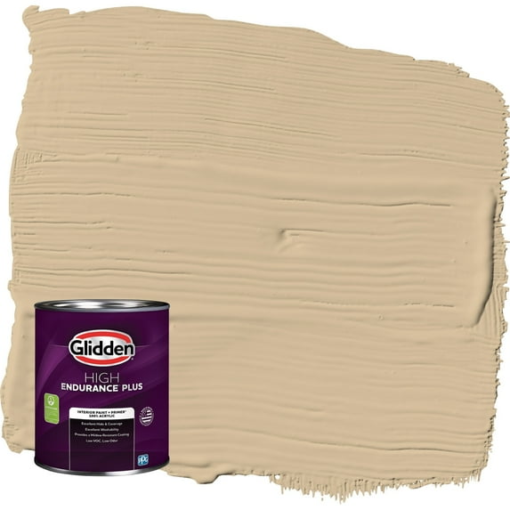 Glidden HEP Pony Tail / Beige Eggshell Interior Paint with Primer, 1 Quart
