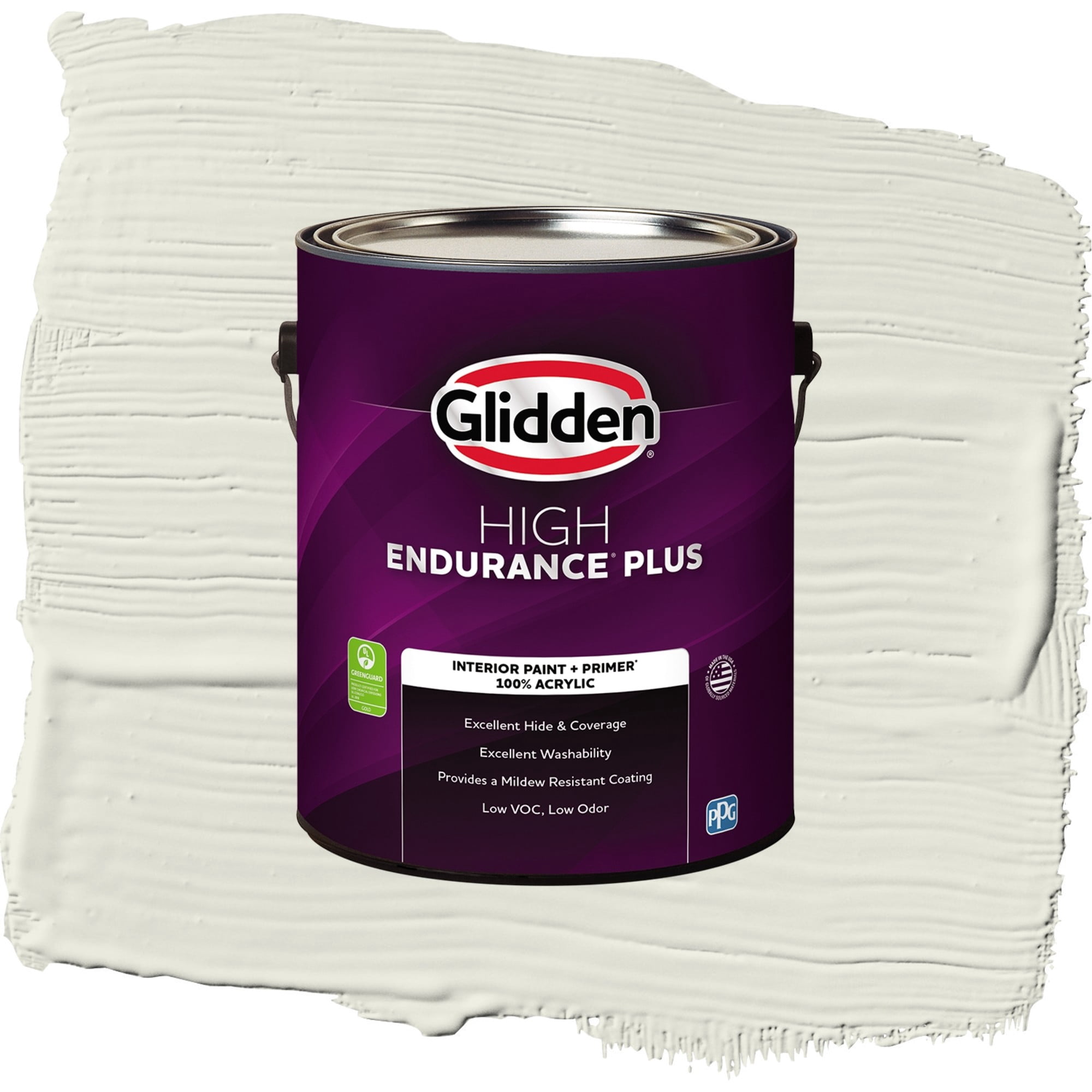 Glidden HEP Rain Cloud / Green, Flat Interior Paint with Primer, 1 Gallon