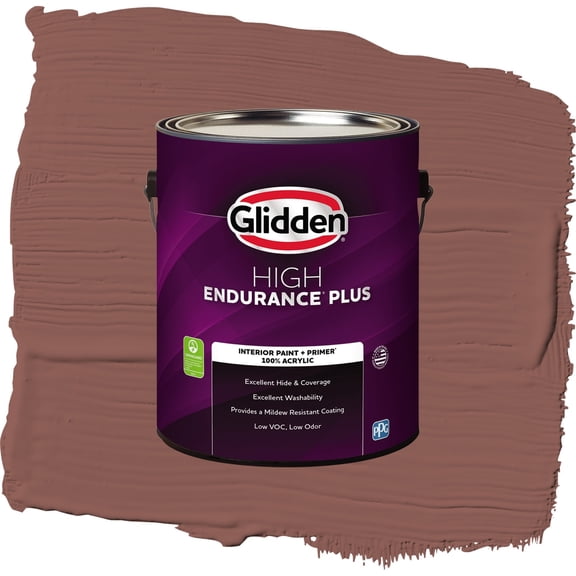 Glidden HEP Raspberry Truffle / Red, Semi-Gloss Interior Paint with Primer, 1 Gallon