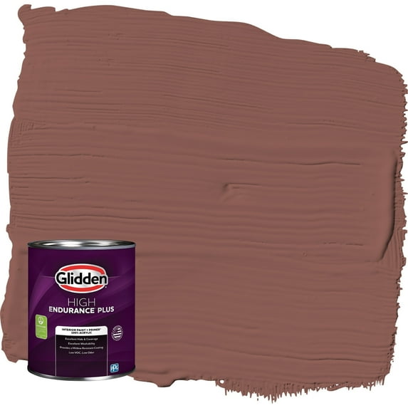 Glidden HEP Raspberry Truffle / Red Semi-Gloss Interior Paint with Primer, 1 Quart
