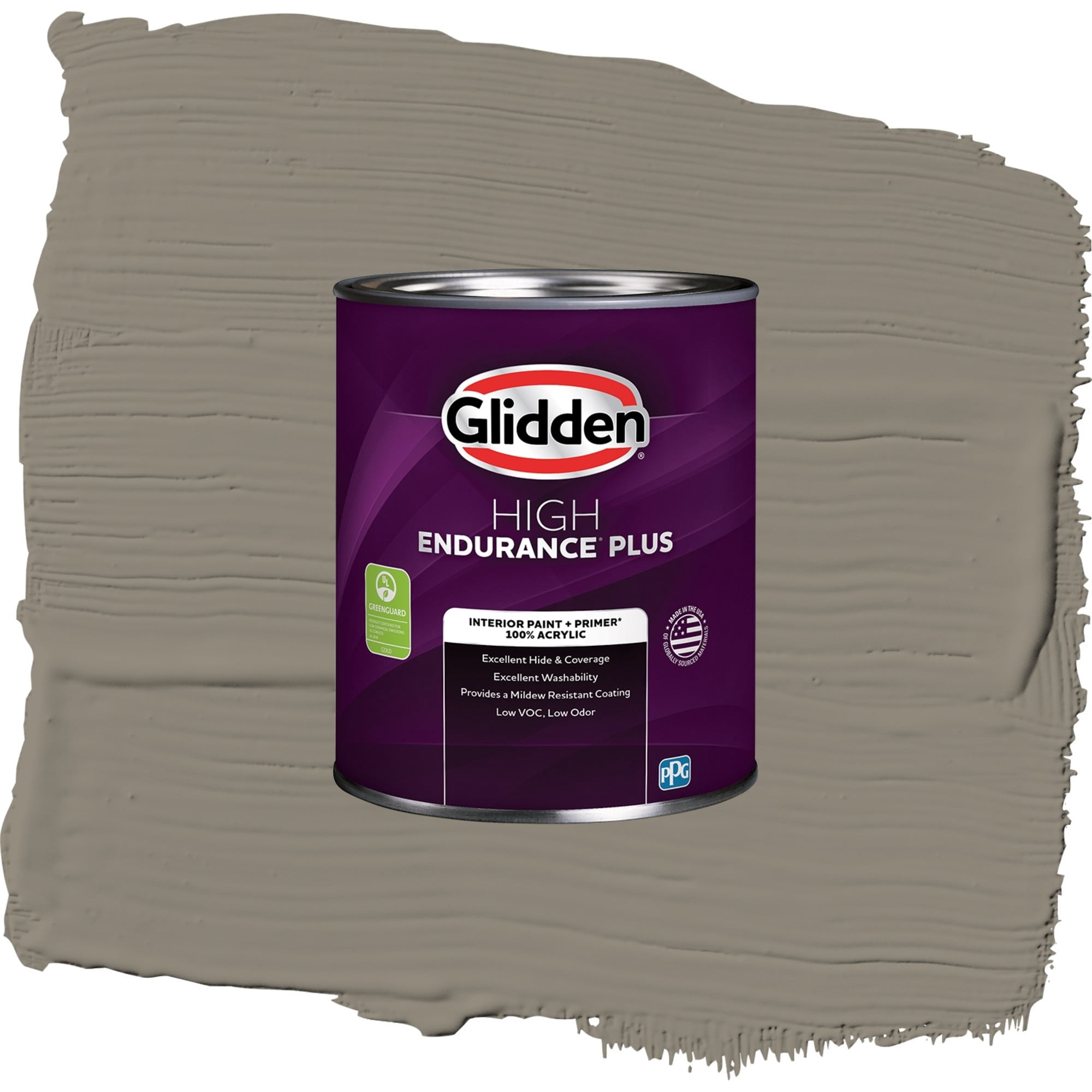 Glidden HEP Roller Coaster / Tan, Flat Interior Paint with Primer, 1 Quart
