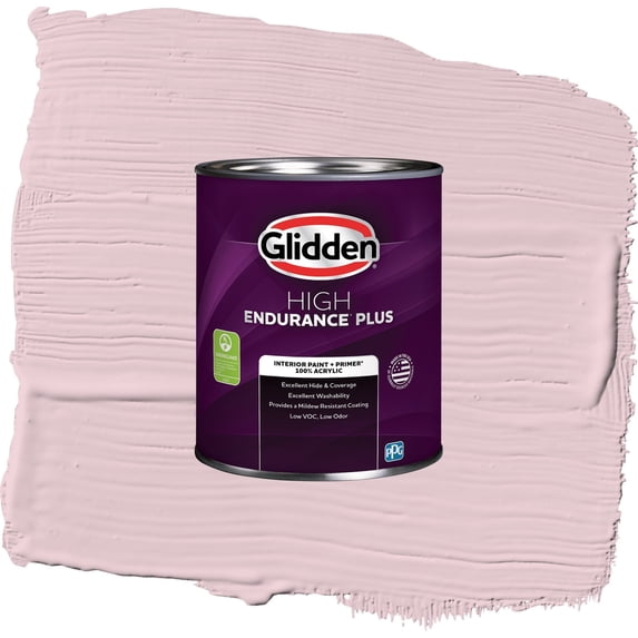 Glidden HEP Rose Cloud / Pink, Eggshell Interior Paint with Primer, 1 Quart