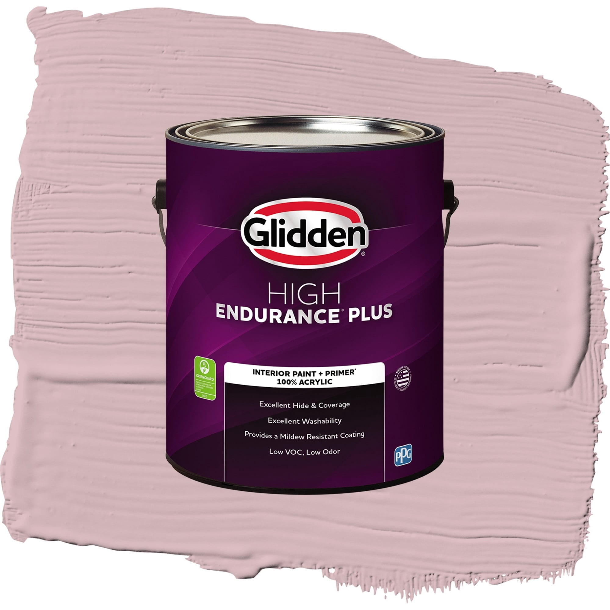 Glidden HEP Rose Stain / Pink, Semi-Gloss Interior Paint with Primer, 1 Gallon