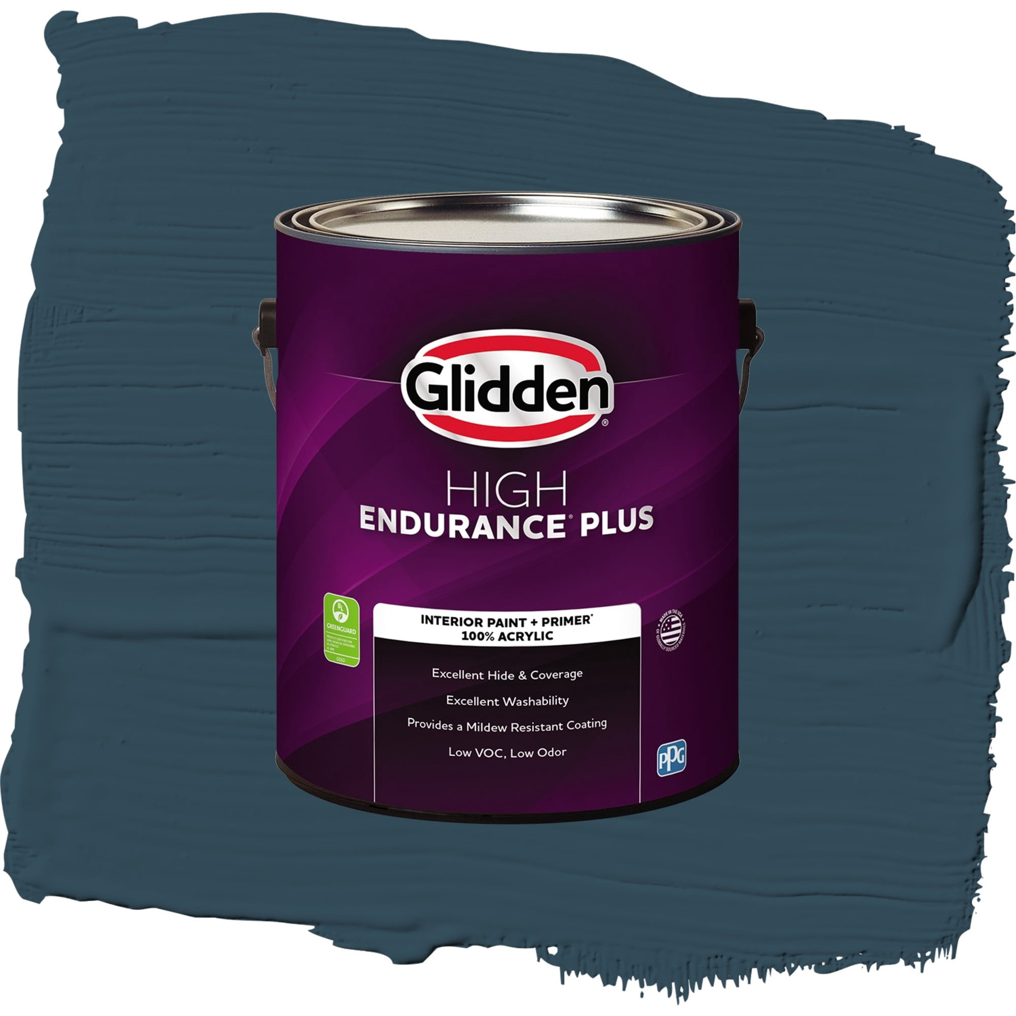 Glidden HEP Sailor's Coat / Blue, Eggshell Interior Paint with Primer, 1 Gallon