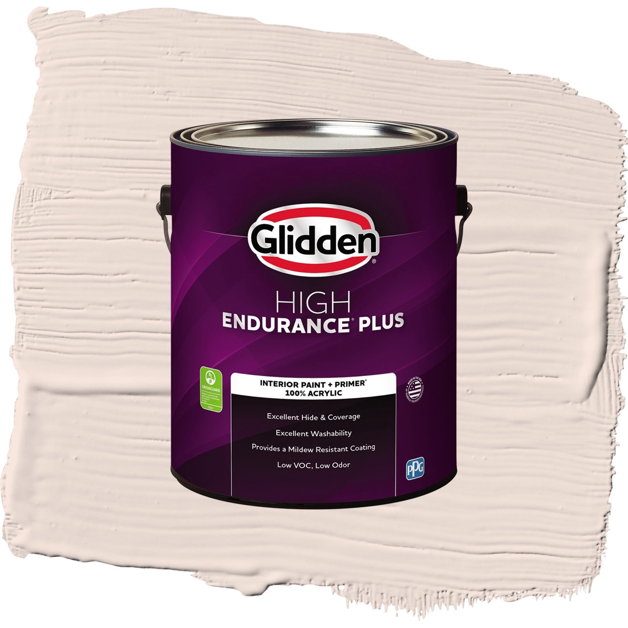 Glidden HEP Sandy Beach / Orange, Flat Interior Paint with Primer, 1 Gallon