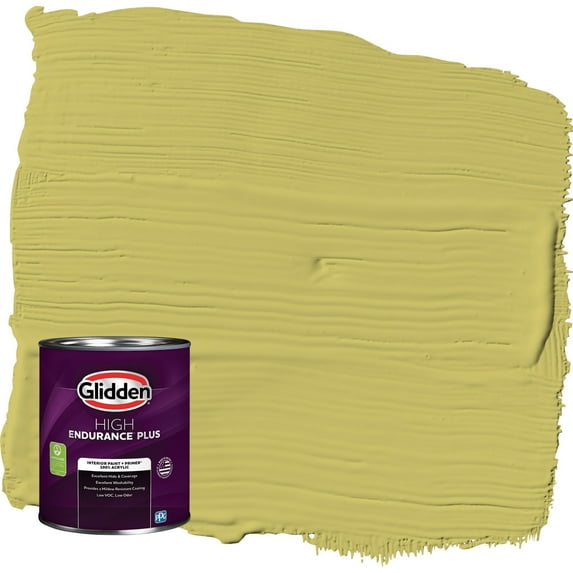 Glidden HEP Secret Safari / Green Semi-Gloss Interior Paint with Primer, 1 Quart