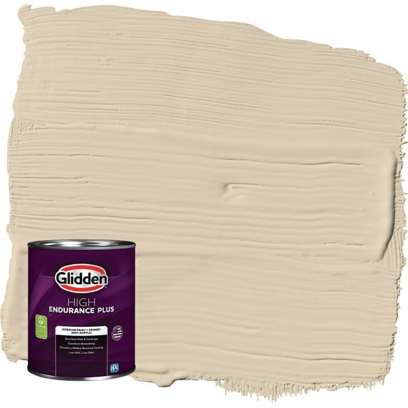 Glidden HEP Seriously Sand / Beige Flat Interior Paint with Primer, 1 Quart