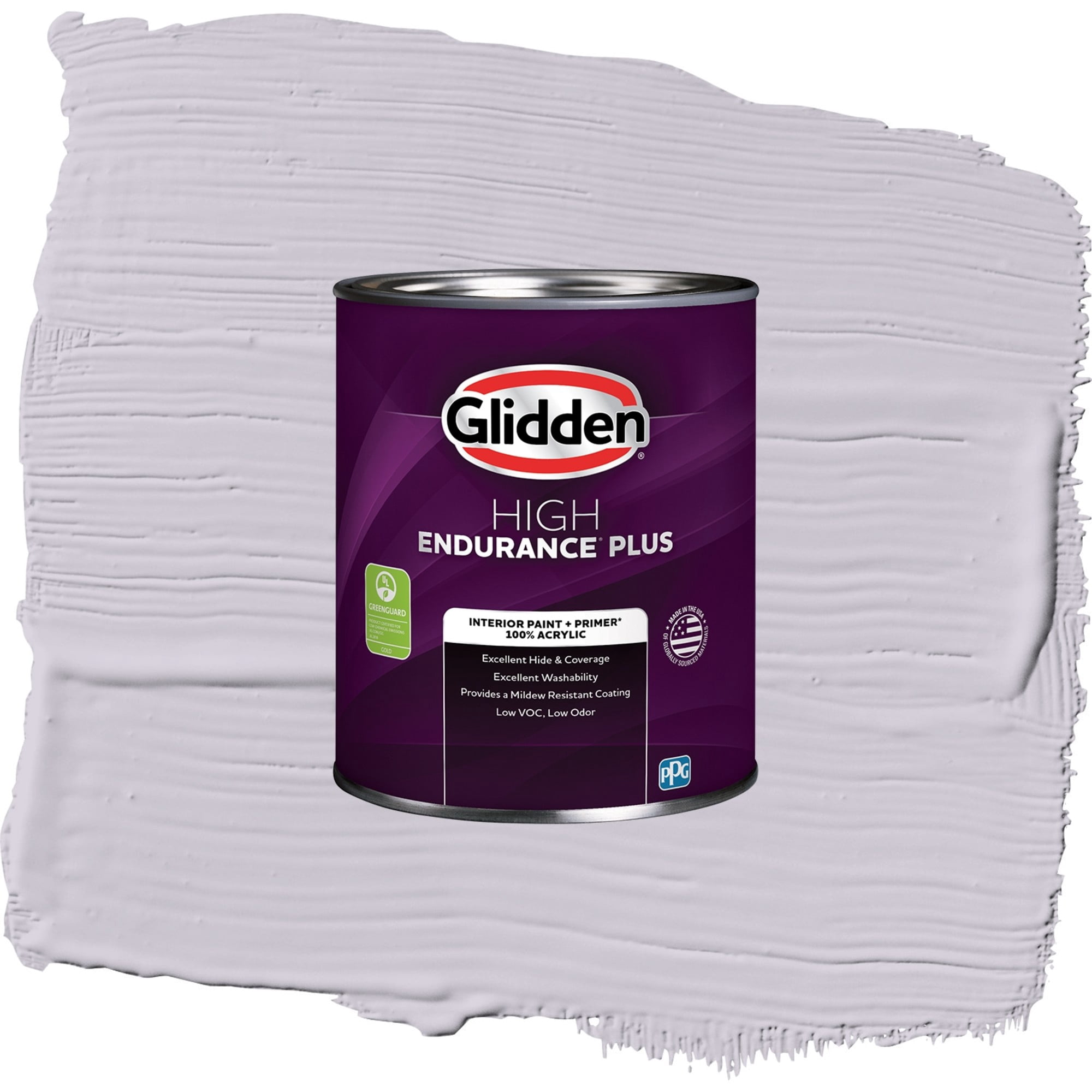 Glidden HEP Silver Chalice / Purple, Flat Interior Paint with Primer, 1 Quart