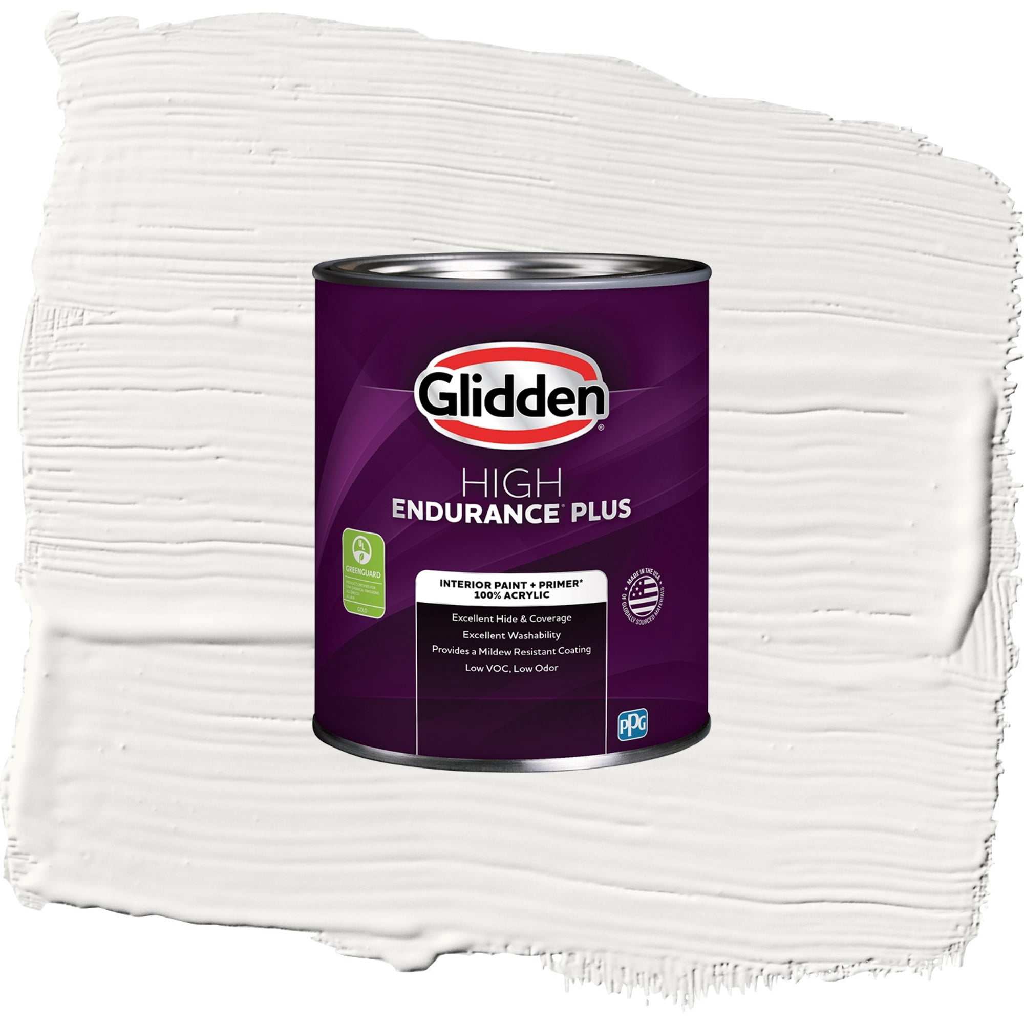 Glidden HEP Silver Feather / Beige, Flat Interior Paint with Primer, 1 Quart