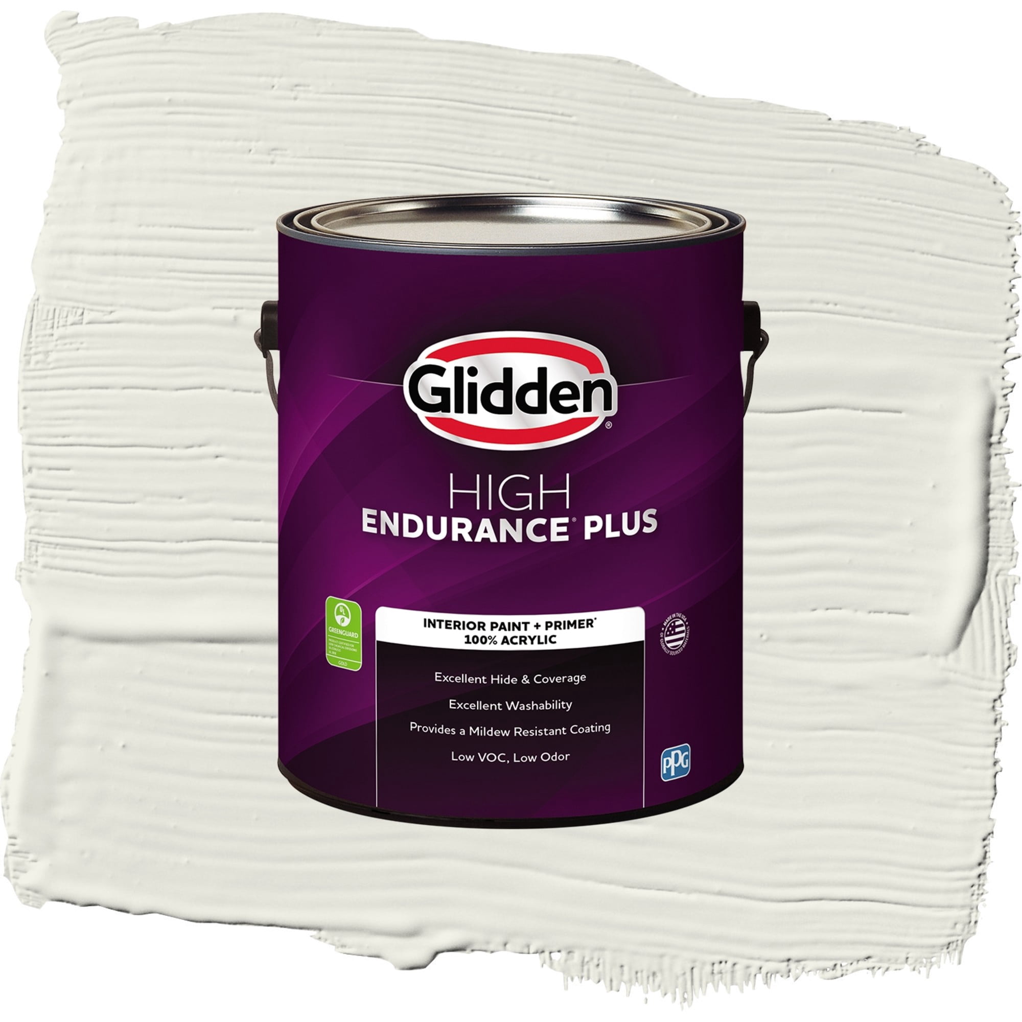Glidden HEP Silvery Moon / Gray, Semi-Gloss Interior Paint with Primer, 1 Gallon