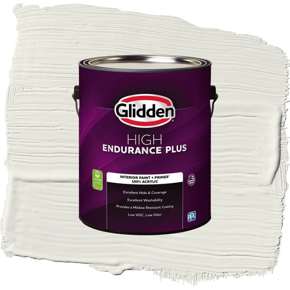 Glidden HEP Silvery Moon / Gray, Semi-Gloss Interior Paint with Primer, 1 Gallon