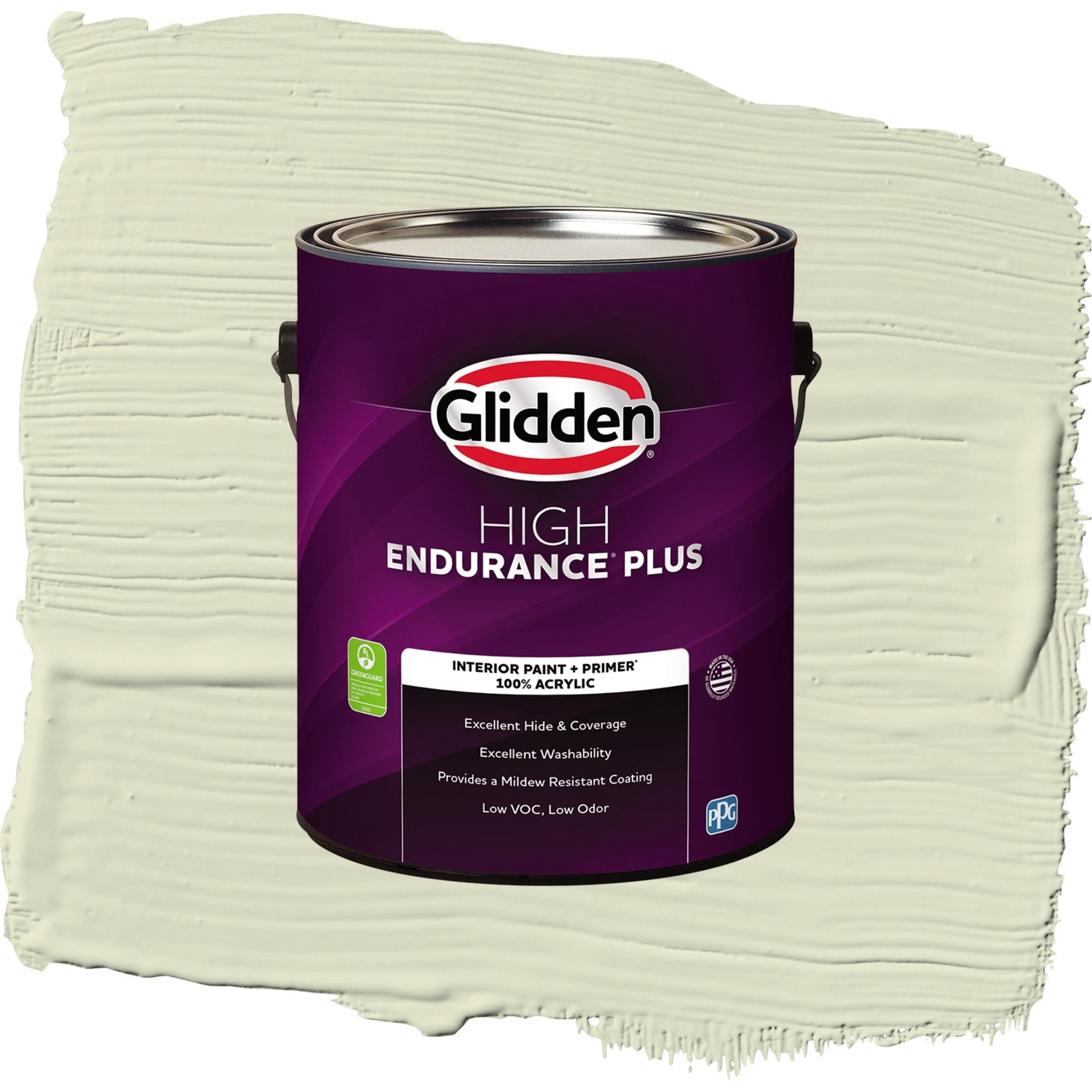 Glidden High Endurance Plus Slow Dance Flat Interior Paint and Primer, 1 Gallon